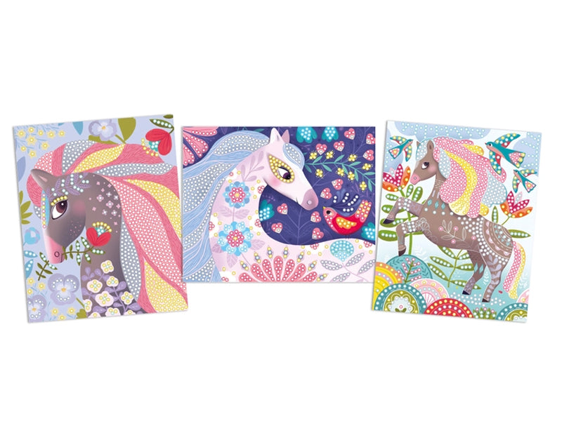 Achat Cartes à créer "Chevaux de diamants"