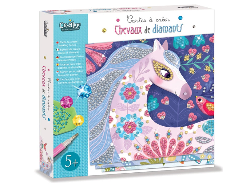 Achat Cartes à créer "Chevaux de diamants"