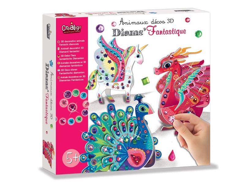 Achat Coffret créatif animaux déco 3D " Diams fantastique"