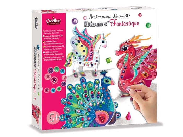 Achat Coffret créatif animaux déco 3D " Diams fantastique"