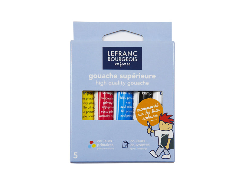 Achat Lot de 5 tubes de gouache de 10 ml