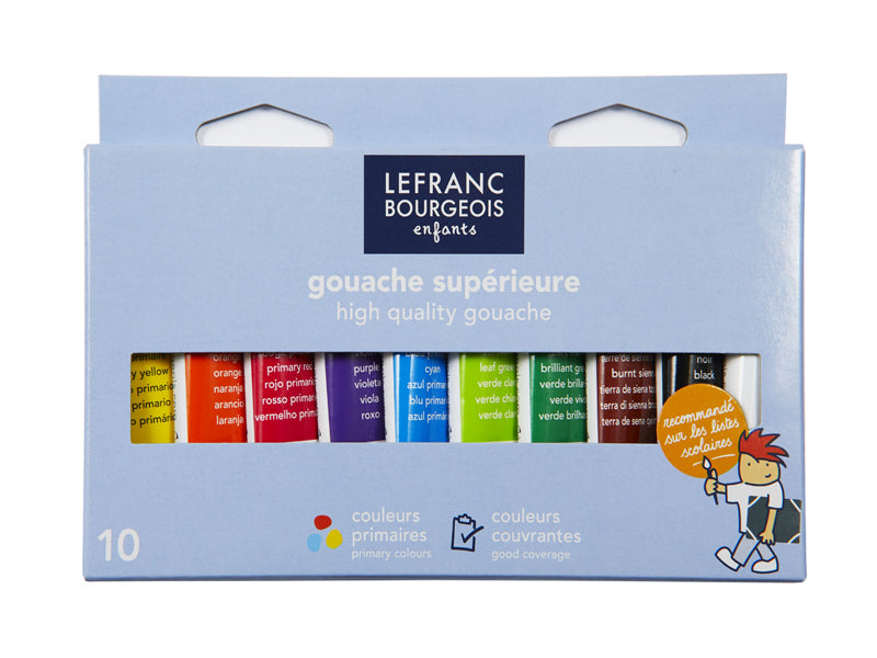 Achat Lot de 10 tubes de gouache de 10 ml