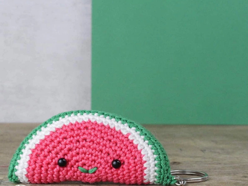 achat Kit crochet - Pendentif sac / porte clé - Pastèque