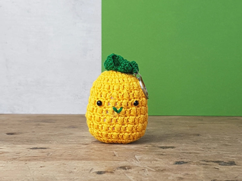 achat Kit crochet - Pendentif sac / porte clé - Ananas