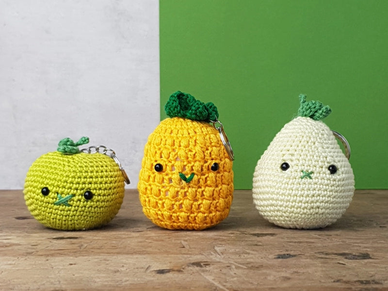 achat Kit crochet - Pendentif sac / porte clé - Ananas