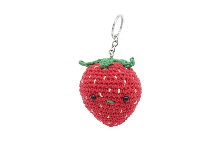 Achat Kit crochet - Pendentif sac / porte clé - Fraise