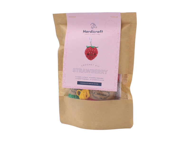 achat Kit crochet - Pendentif sac / porte clé - Fraise
