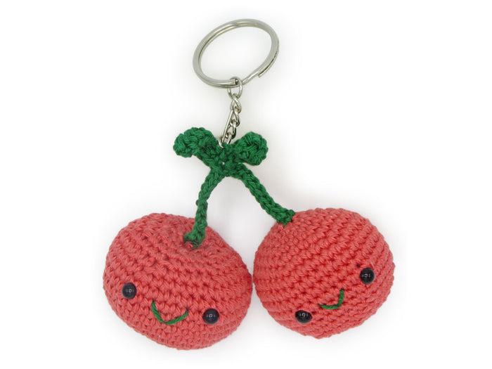 Achat Kit crochet - Pendentif sac / porte clé - Cerise