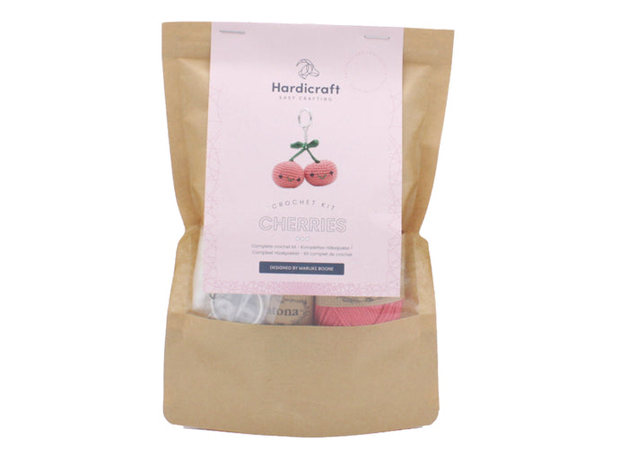 Achat Kit crochet - Pendentif sac / porte clé - Cerise