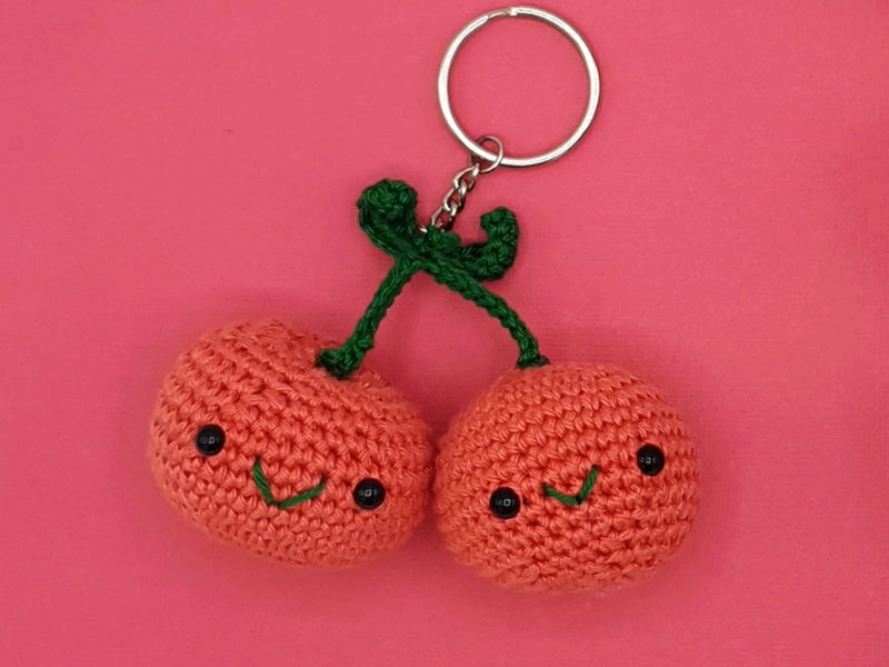 achat Kit crochet - Pendentif sac cerise
