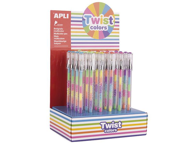 Achat Stylo encre gel multicolore arc en ciel color twist