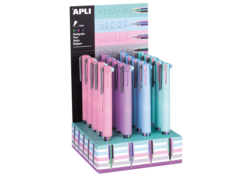 Achat Stylo 5 couleurs pastel - coloris aléatoire