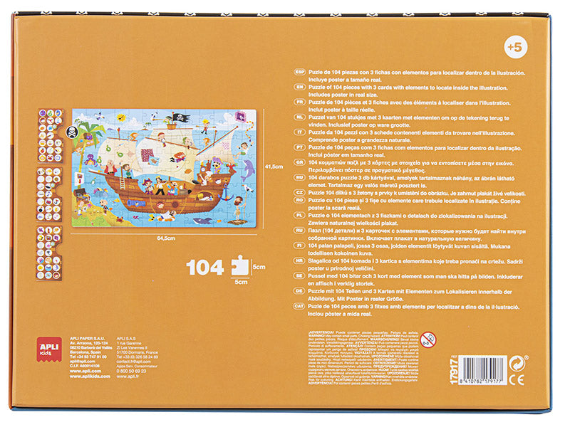 Achat Puzzle d'observation - bateau pirate - 104 pcs