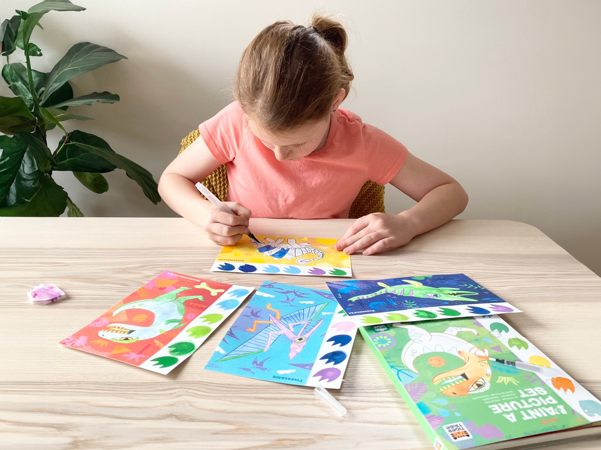 Paint A Picture Set - Kit d'aquarelle enfant - Dinosaurs