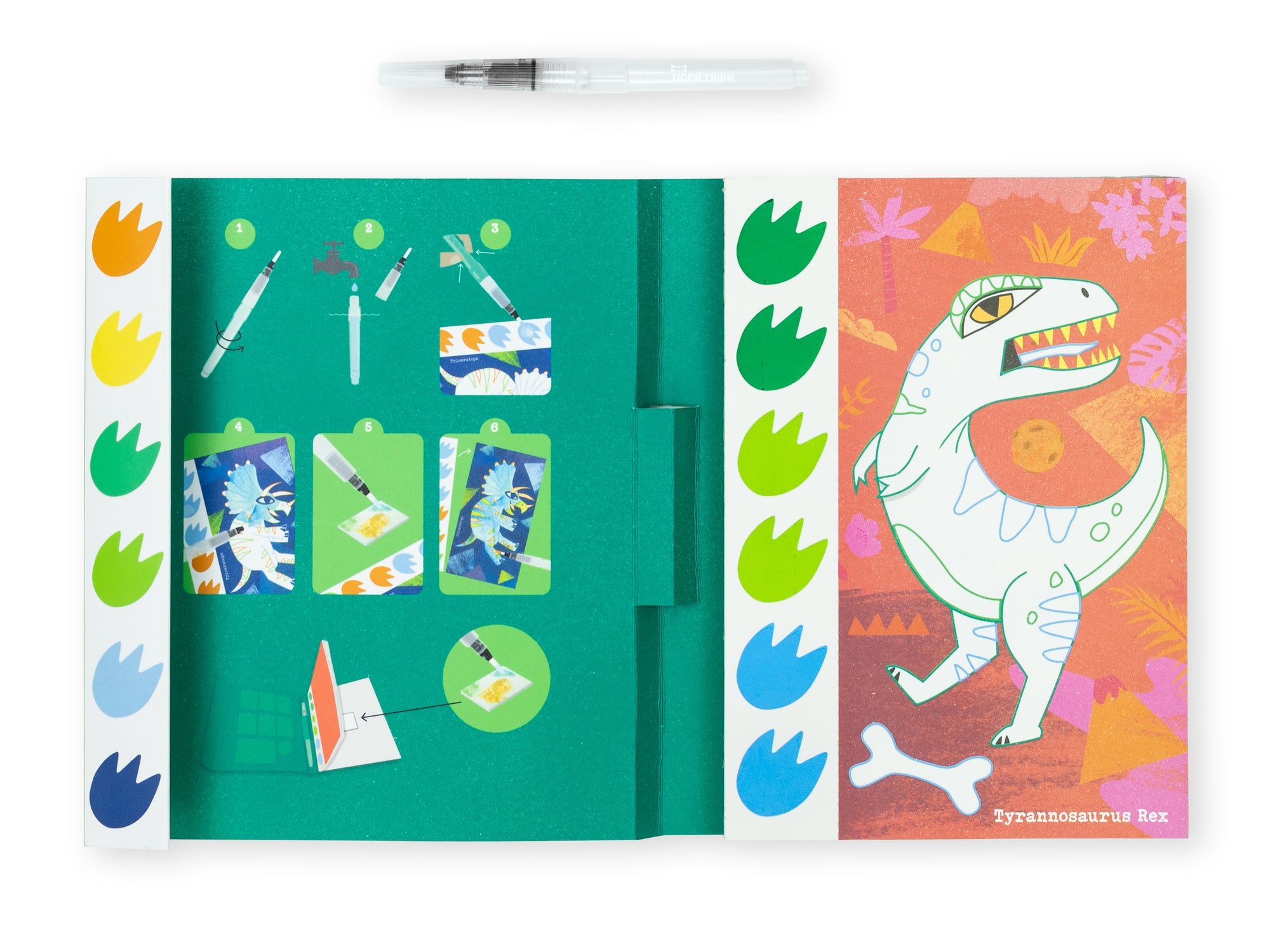 Paint A Picture Set - Kit d'aquarelle enfant - Dinosaurs