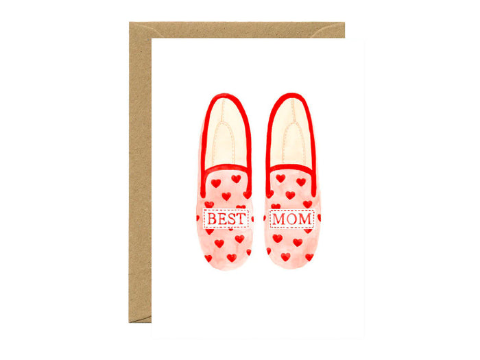 Achat Carte de voeux Fête des mères - Chaussons Best Mum - ATWS