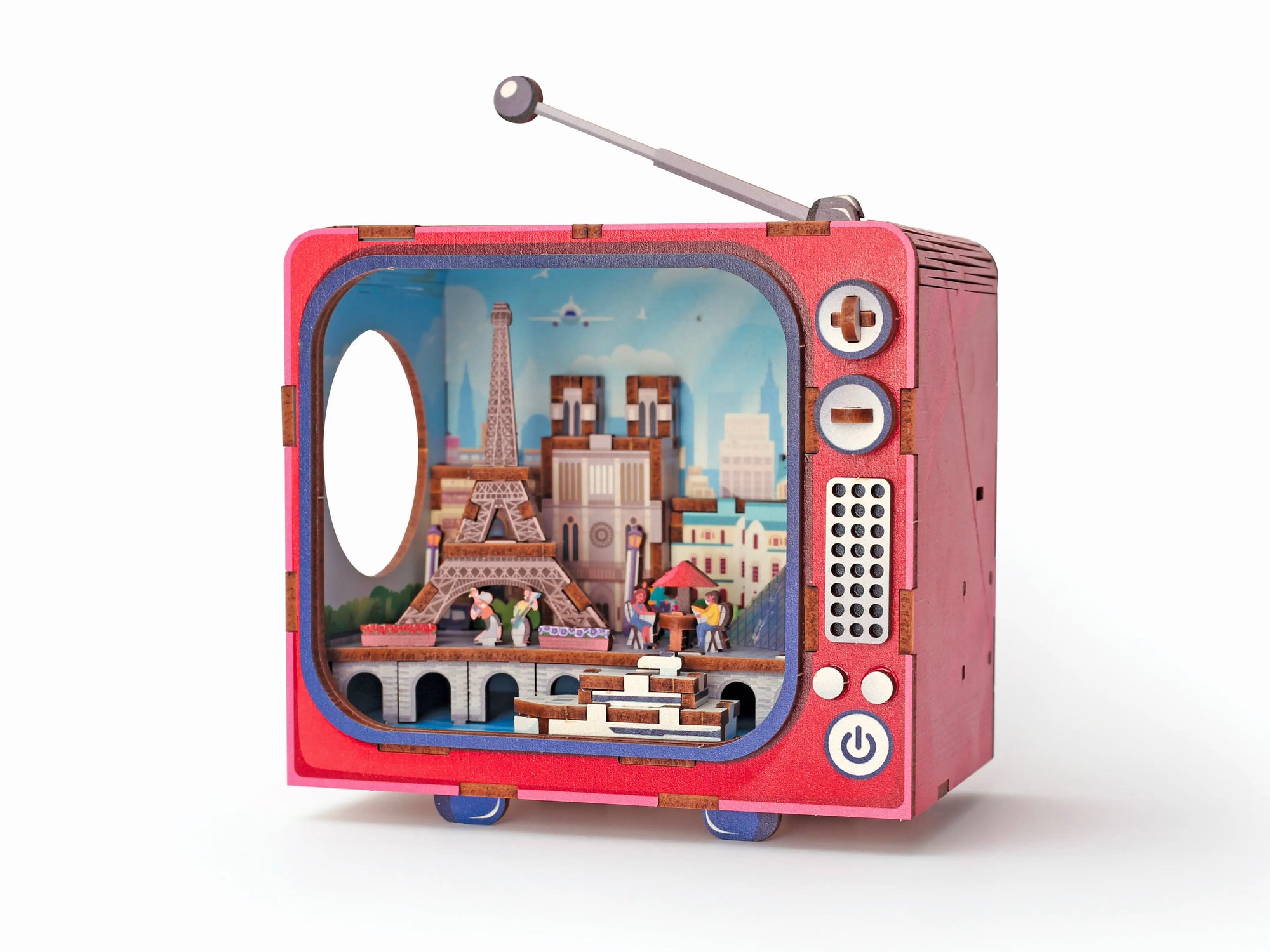 Achat Maquette 3D Bois Tv Paris - Graine Créative