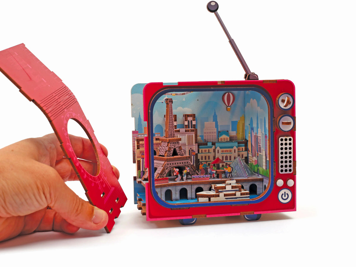 achat Maquette 3D Bois - Tv Paris - Graine Créative