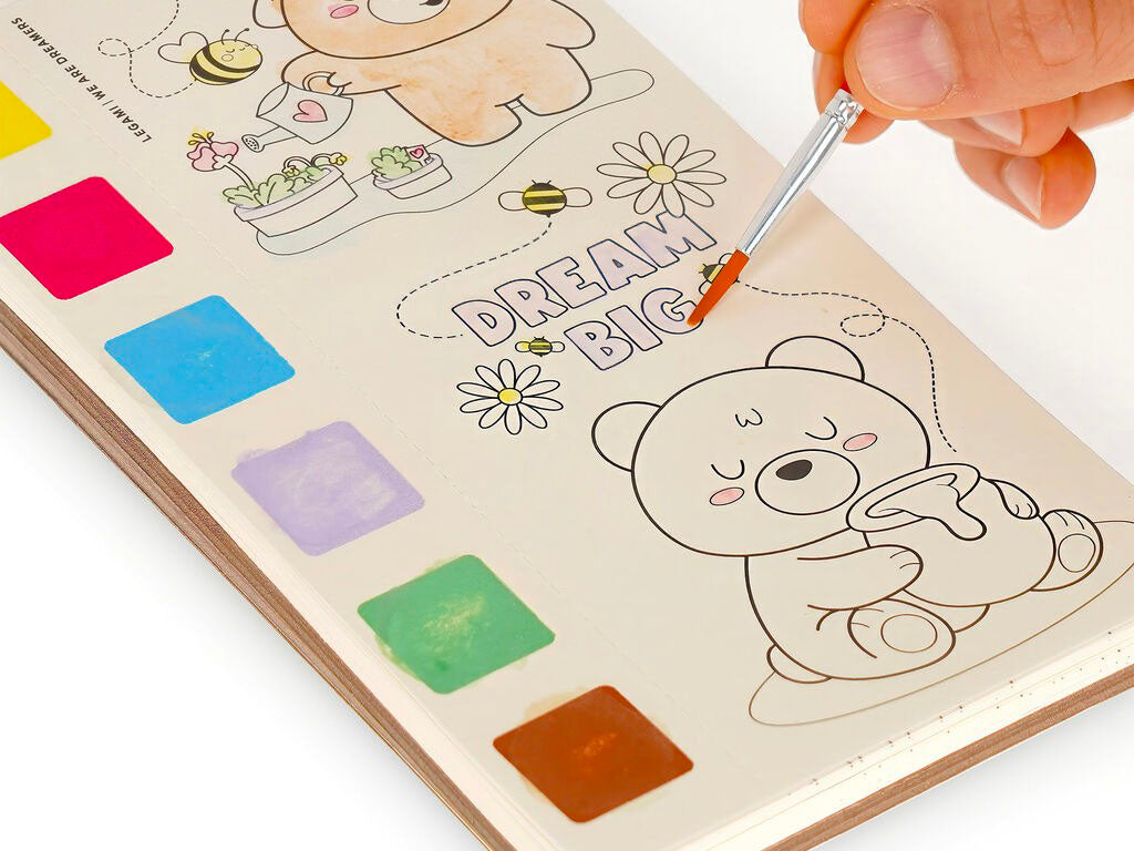 achat Album de coloriage à l'aquarelle - Animaux mignons - Legami