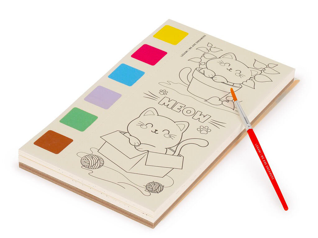 achat Album de coloriage à l'aquarelle - Animaux mignons - Legami