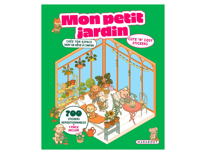 Achat Album de 700 stickers repositionnables - Mon petit jardin + 1 pince incluse