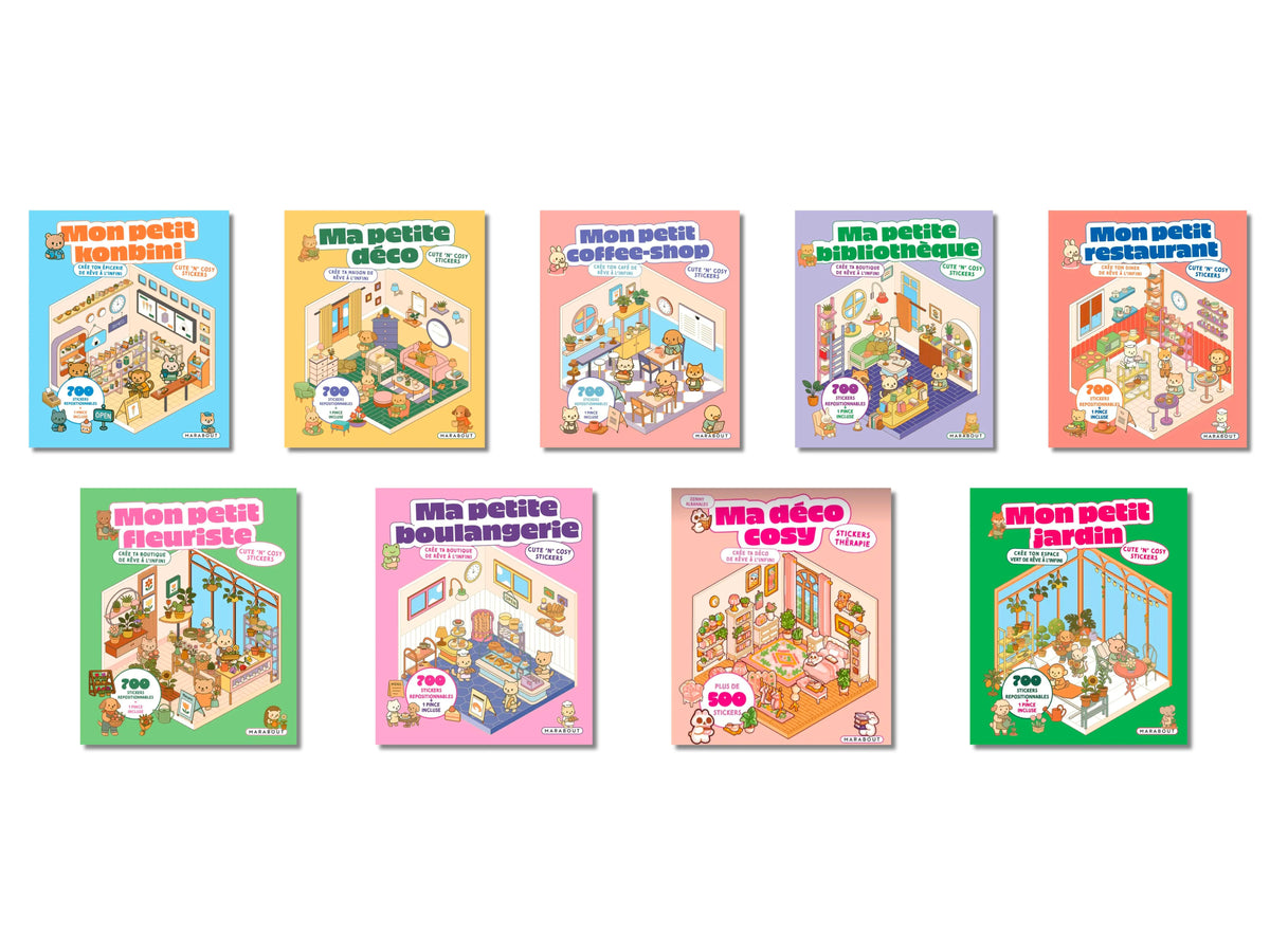achat Album de 500 stickers repositionnables - Ma ville cosy