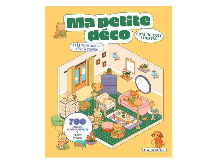 Achat Album de 700 stickers repositionnables - Ma petite déco + 1 pince