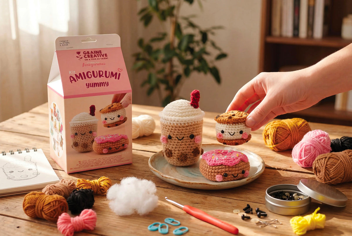 achat Kit crochet Amigurumi Yummy - Graine Créative