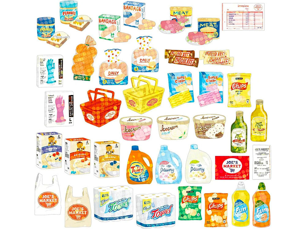 achat Boite d'autocollants Décoratifs Joe's Market - Haco Stickers