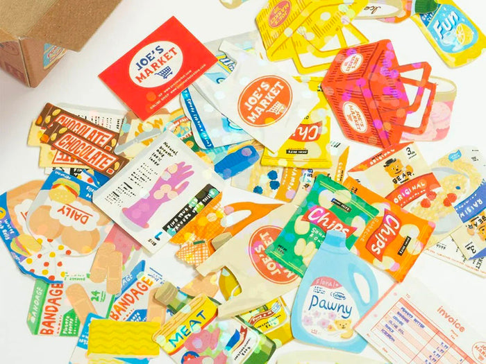 Achat Boite d'autocollants Décoratifs Joe's Market - Haco Stickers