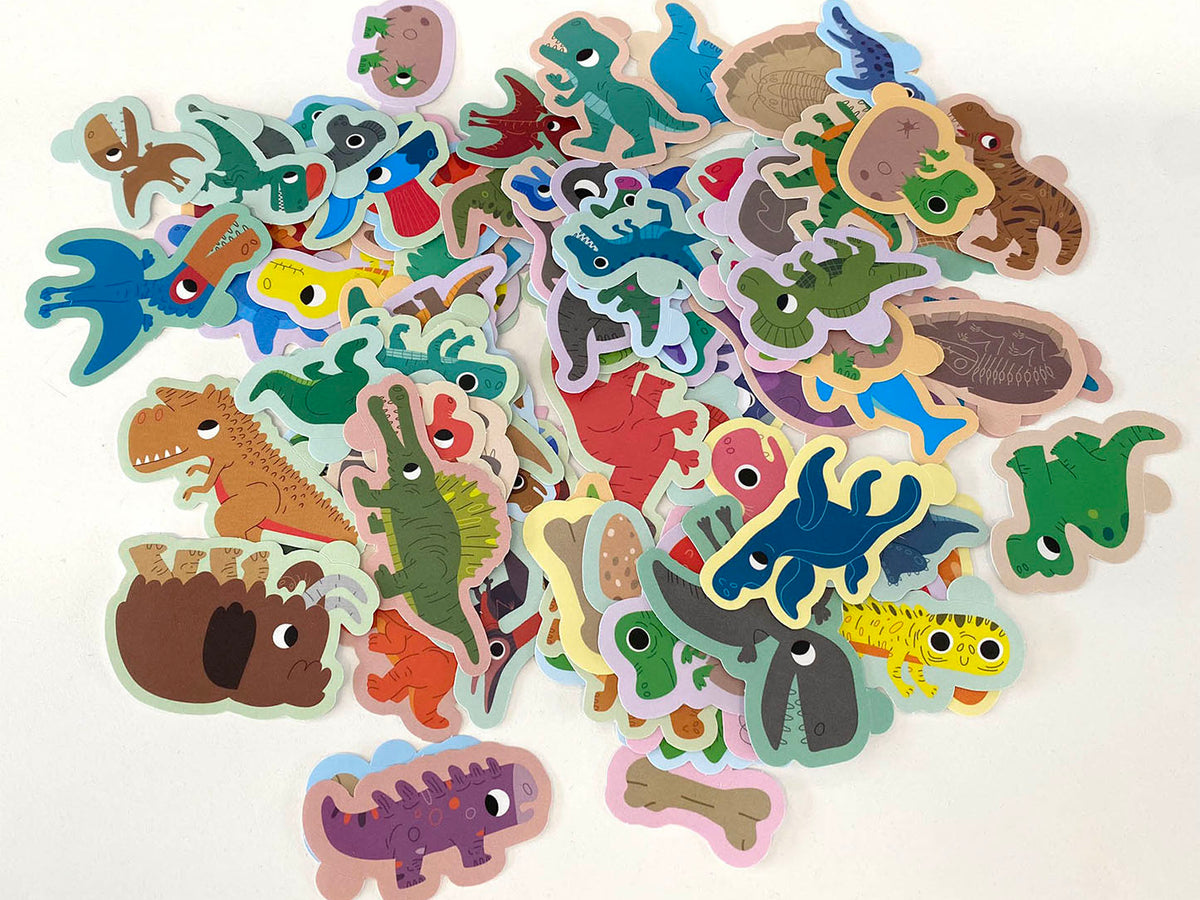 achat Pochette de 100 gommettes - Dinosaures - Auzou