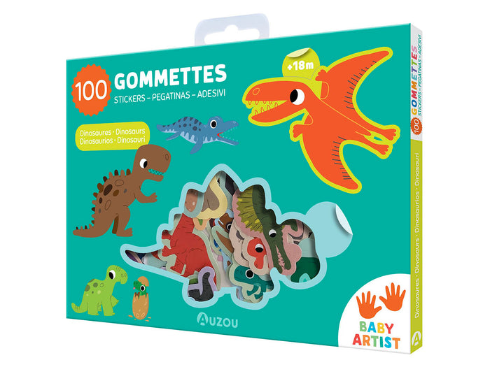 Achat Pochette de 100 gommettes - Dinosaures - Auzou