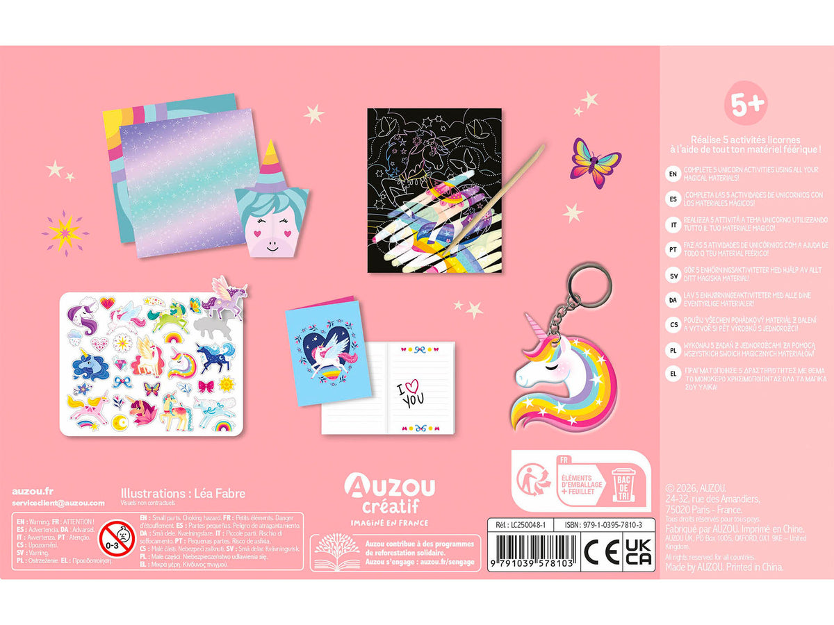 achat Activités 100% Licornes cartes à gratter - Auzou