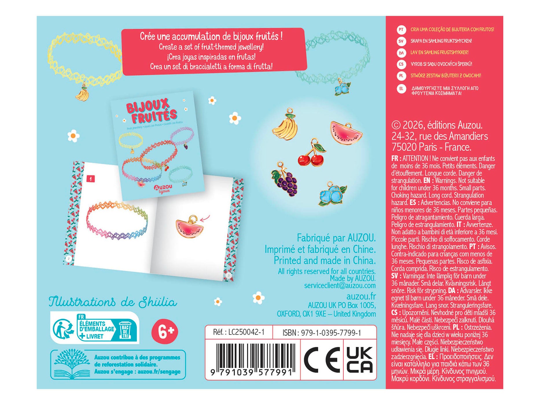 achat Coffret Bijoux Fruités - Auzou