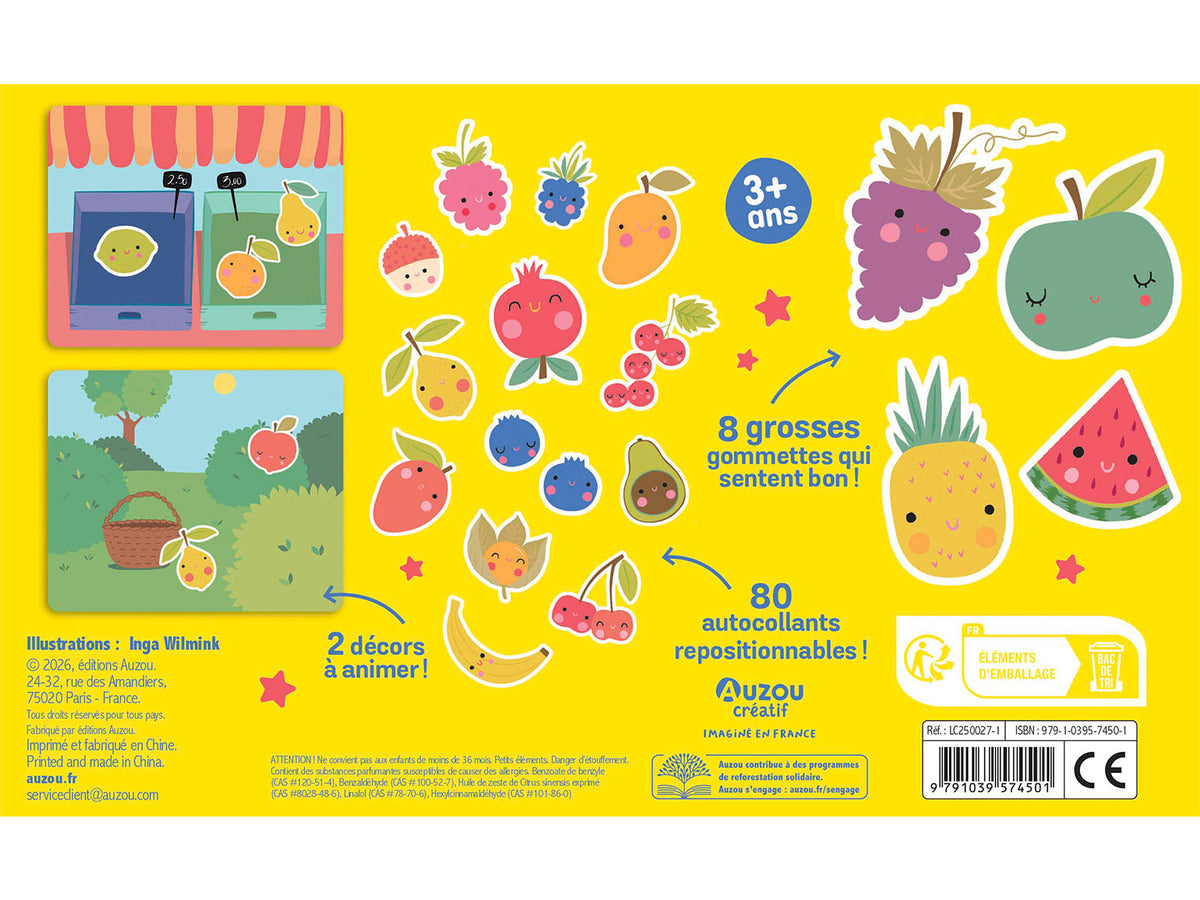 achat Mes gommettes parfumées repositionnables Little Artiste - Auzou