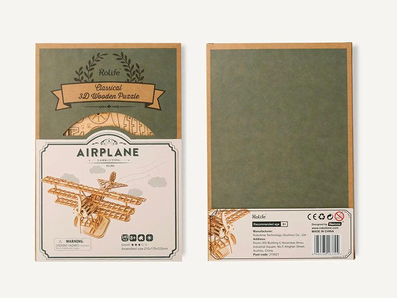 achat Maquette miniature Avion Bi-Plane - Robotime
