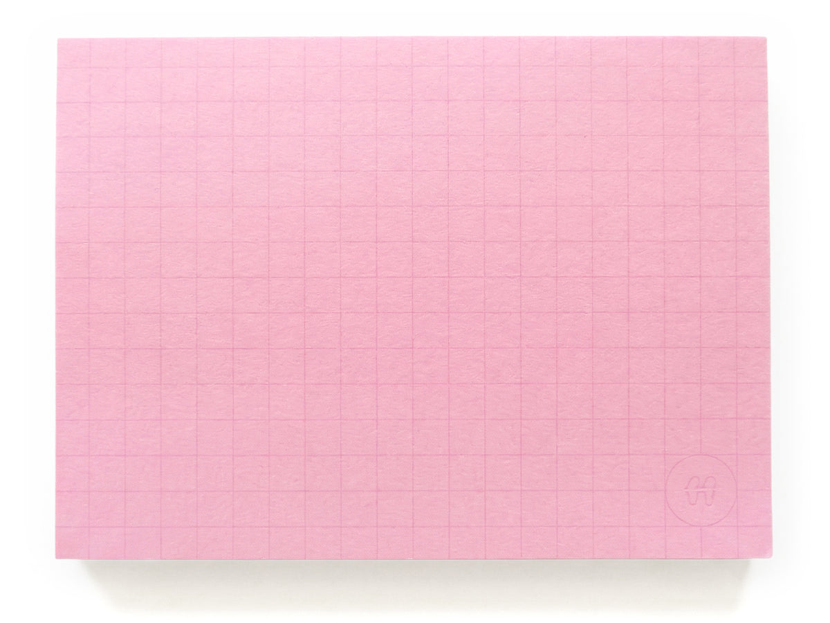 achat Bloc memo rose quadrillé -  Fruit fries Design Lab