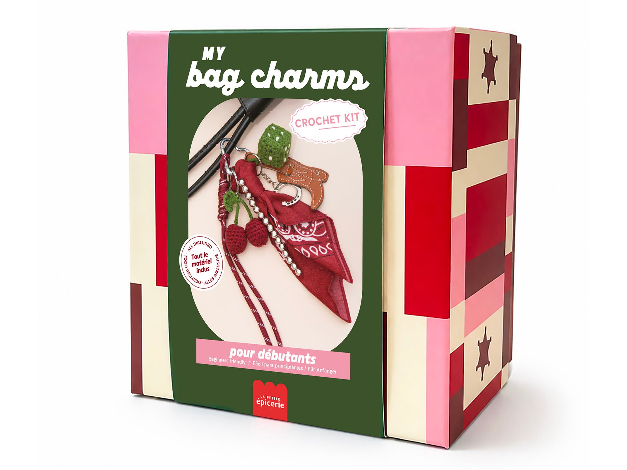 Achat Kit crochet pour débutant - Bag charms - Cherry Cowboy
