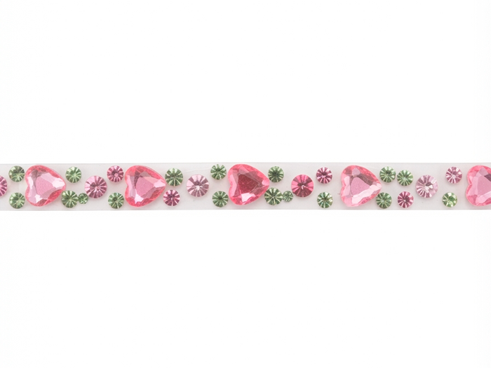 Achat Rouleau d'autocollants perles et coeurs pastel - Rico
