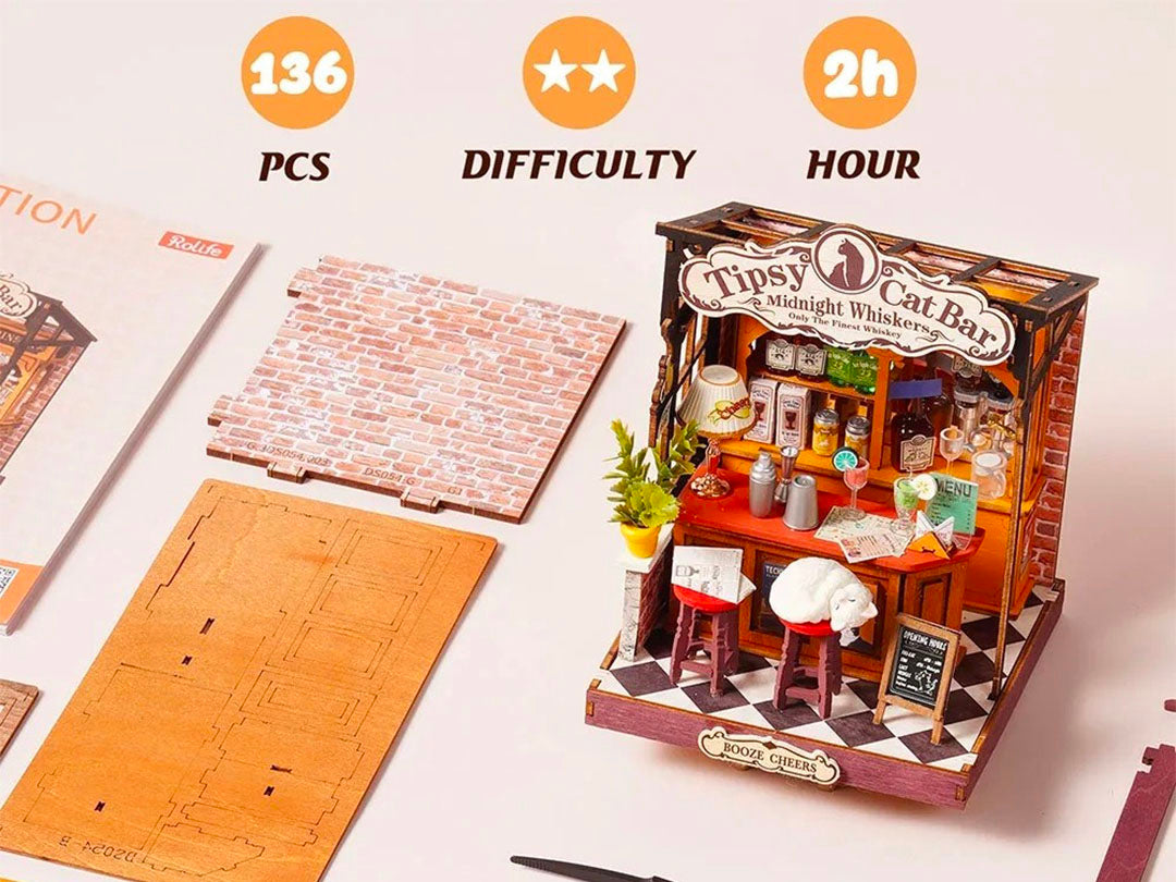 achat Maquette Bar Tipsy Cat - Robotime