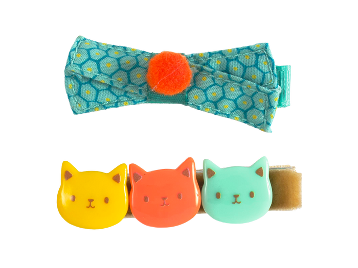 Achat 2 Barrettes chatons Nina - Djeco