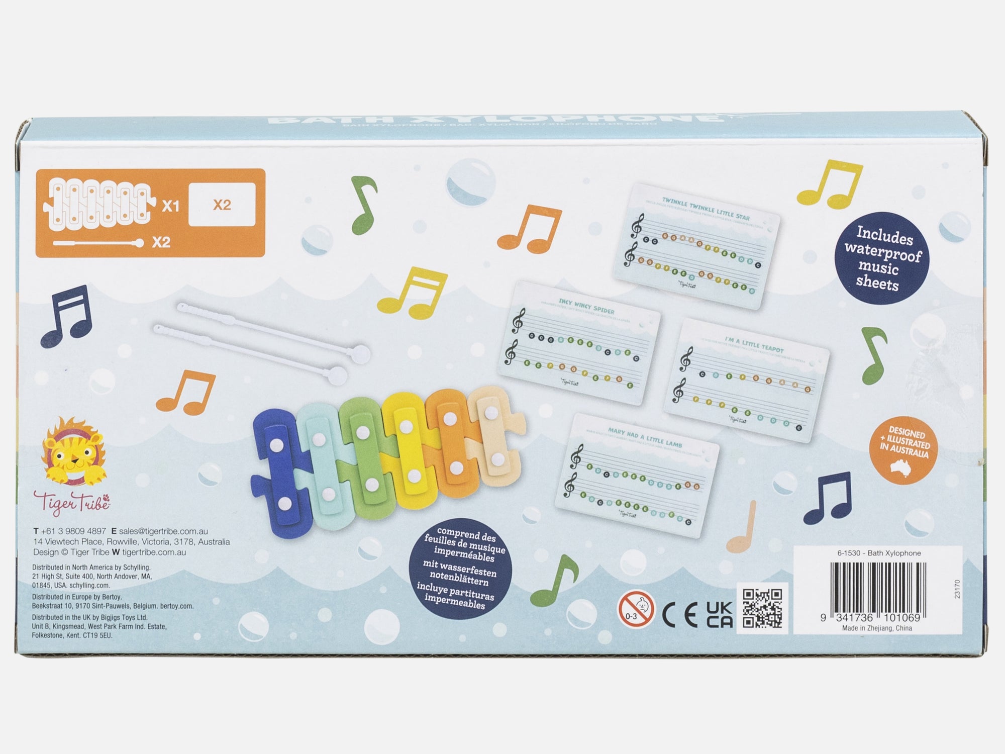 Jouet de bain xylophone
