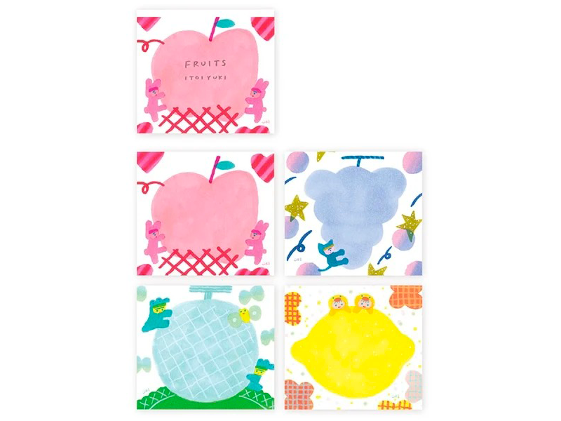 achat Bloc mémo - Fruits Kawaii