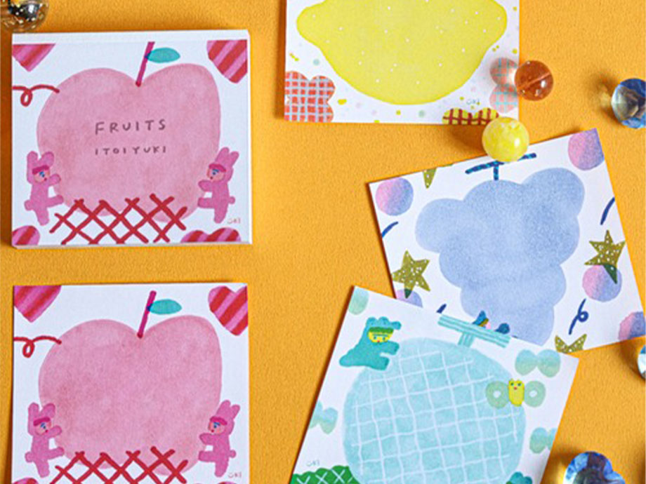 achat Bloc mémo - Fruits Kawaii