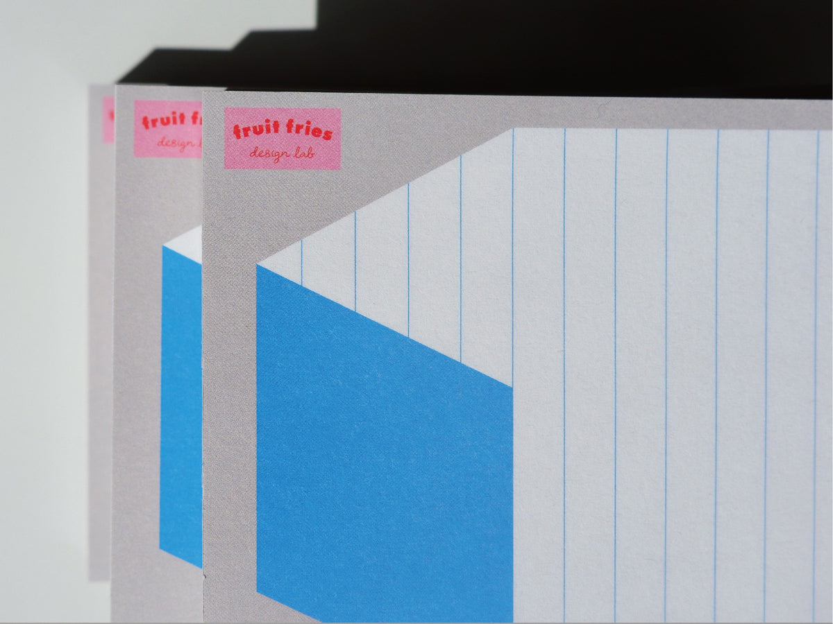 achat Bloc Memo Toit bleu - Fruit Fries Design Lab