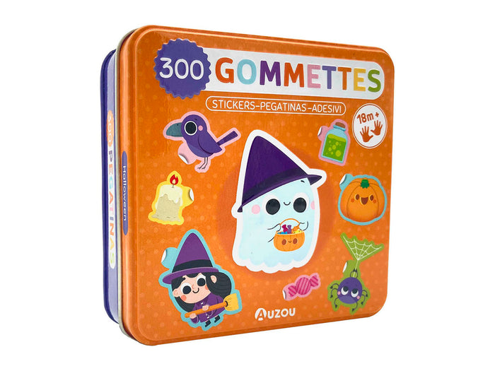 Achat 300 Gommettes d'Halloween en Boite Metal - Auzou
