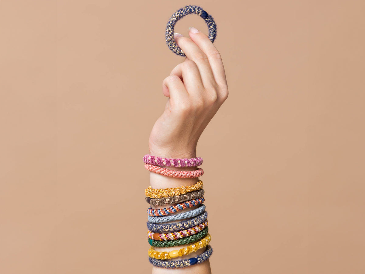 achat Élastique cheveux Slim Mix Lavande - Kknekki
