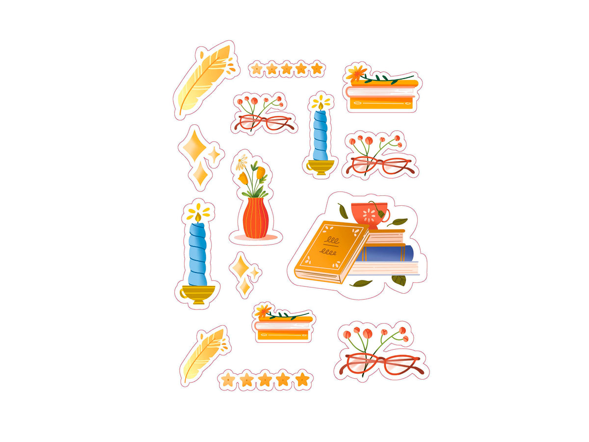 achat Cahier de stickers - Book Lover + 700 stickers par Eva Corbisier