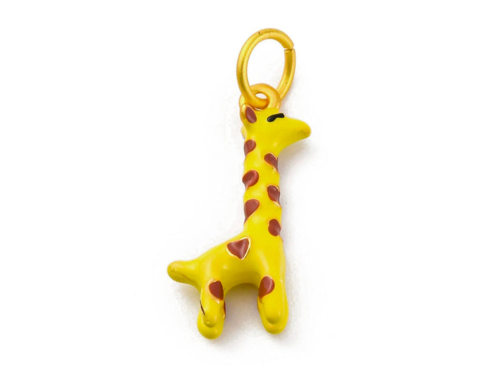 Achat Breloque girafe émail - doré