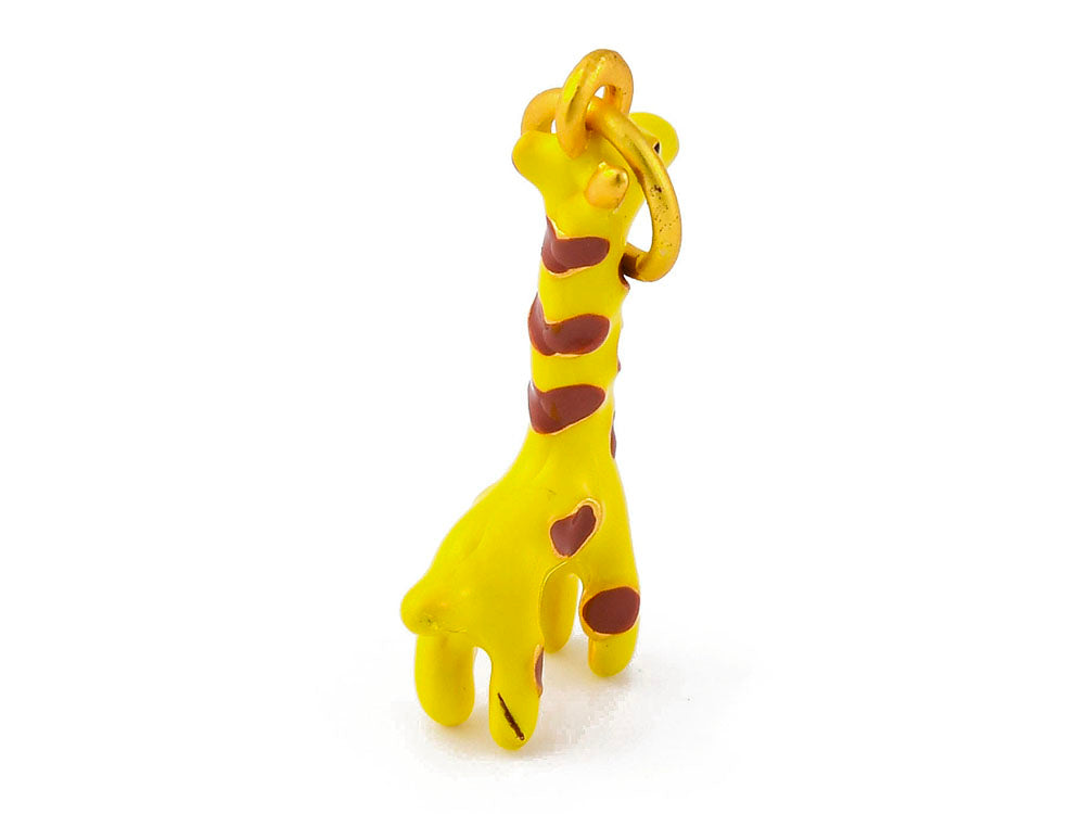 achat Breloque girafe émail - doré